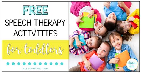 Speech therapy visuals are something i use with almost all my students, my own family, and myself! free speech therapy activities for toddlers - Allison Fors