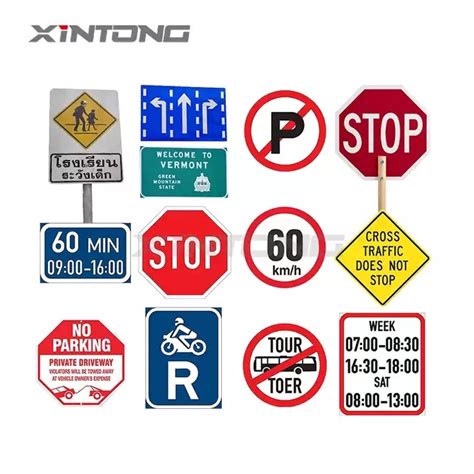 Factory Price Aluminum Traffic Signs Safety Signage Reflective Traffic