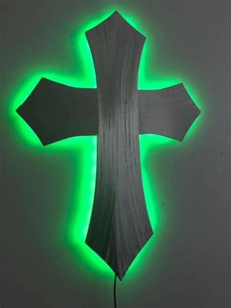 Beautiful Church Cross With Color Changing Led Backlighting Cross