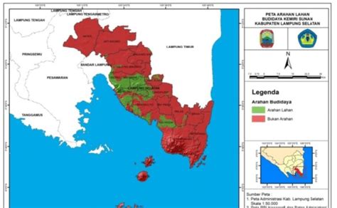 Gambar 5. Peta arahan lahan budidaya Kemiri Sunan (R. trisperma) di