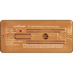 Smoke alarm with ionization smoke sensor; Carbon Monoxide/LP Gas Alarm Brown