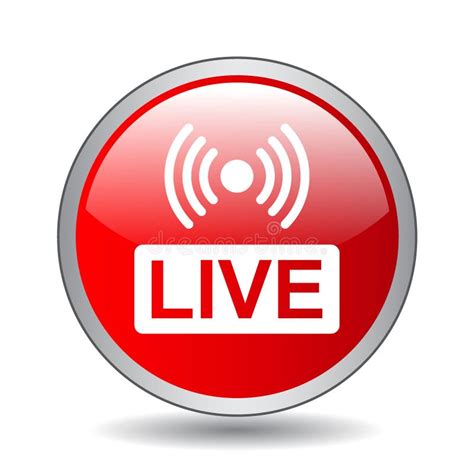 Live Streaming Button Stock Vector Illustration Of Event 122247097