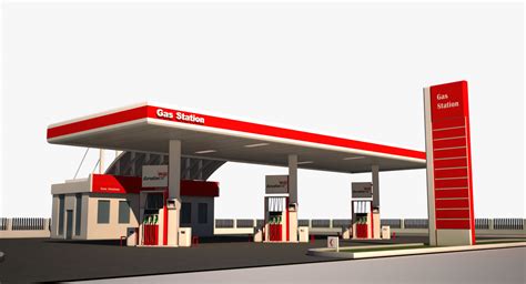 Gas Station 3d Models Download Free3d