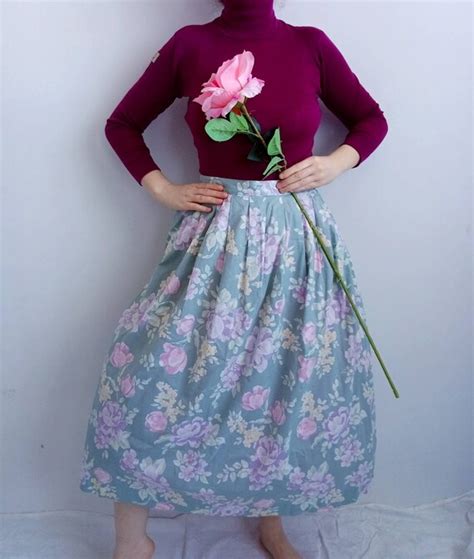 Laura Ashley Vintage Skirt Cottagecore Romantic Prair Gem