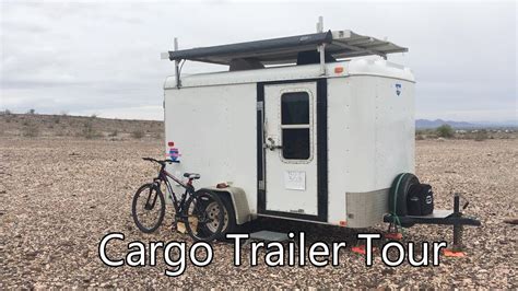 Tour Of My Cargo Trailer Camper Conversion Youtube