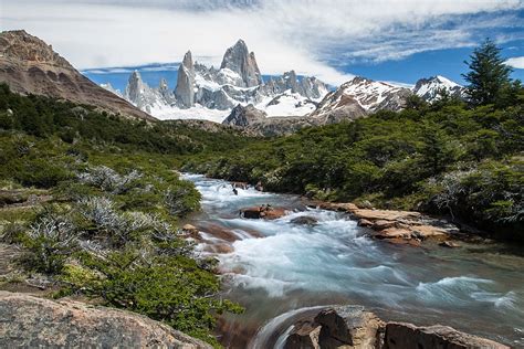 Patagonia Argentina El Chalten Mount Fitz Roy In Los Glaciares