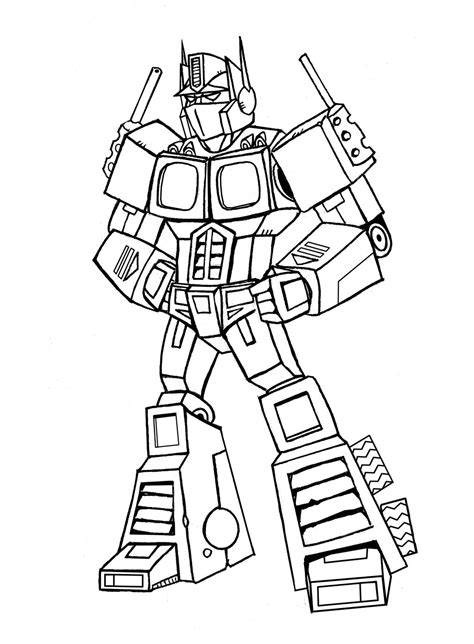 Sketsa robot transformer untuk mewarnai. Transformers Coloring Pages - coloring.rocks!