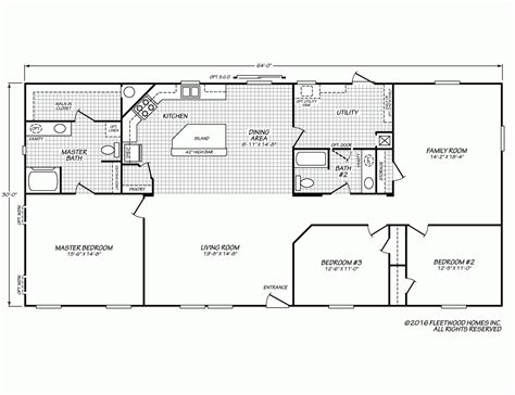 21 Fleetwood Mobile Home Floor Plans Double Wide Whimsical New Home