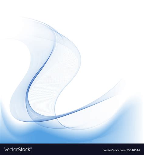 Abstract Background Curve Line Blue Light Vector Image