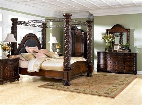 It is said we spend one third of our lives in bed. 6 PC North Shore Poster King Bedroom Set, ashley furniture ...