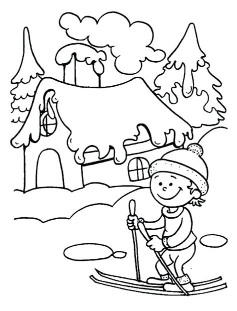 Skiing Coloring Pages at GetDrawings | Free download