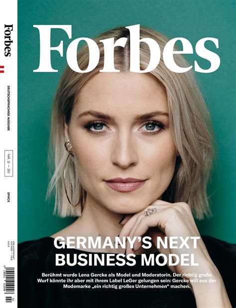 Lena Gercke In Forbes Magazine February 2020 Forbes Magazine Forbes
