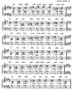 Jazz Chord Progressions Piano Chart