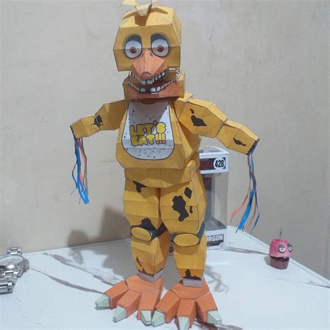 Withered Chica Papercraft Fnaf 2 By Pogtat0lw On Deviantart