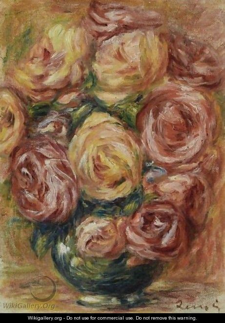 Vase De Roses Pierre Auguste Renoir The Largest