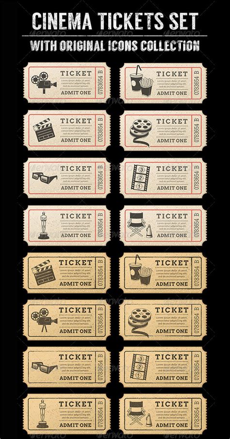 ticket templates psd ai word