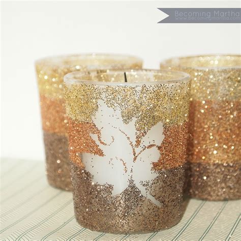 Ombre Style Glittered Candle Holders The Simply Crafted Life