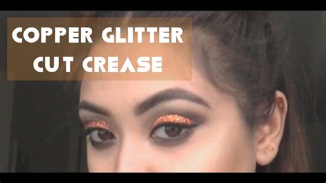 Copper Glitter Cut Crease Primymakeup Youtube