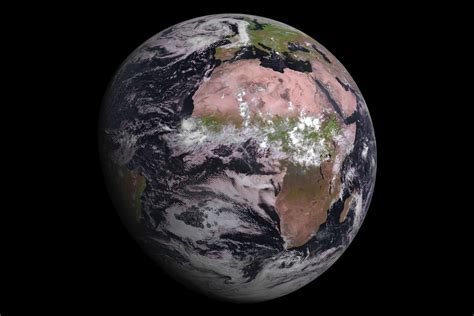 La Terre Vue Par Msg 4 Le Satellite Météo De Dernière Génération