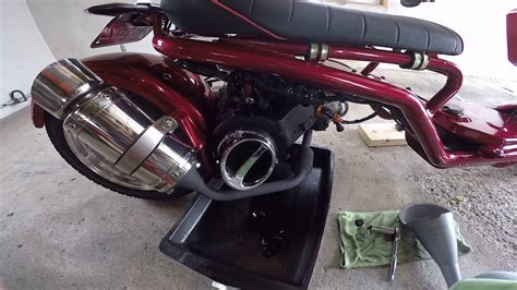 I change mine when it starts looking dark when i wipe the dipstick on a paper towel. How to change the oil on a 150cc & 50cc gy6 scooter,buggy ...
