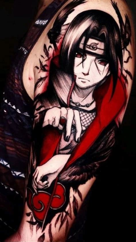 Tatuagem De Itachi Uchiha Tatuagens De Anime Tatuagem Do Naruto