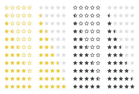 Rating Stars Set Stock Illustration Download Image Now Istock