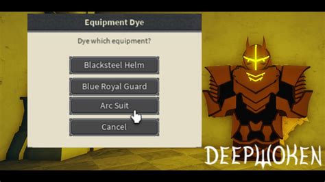 Arc Suit Dyes Deepwoken Youtube