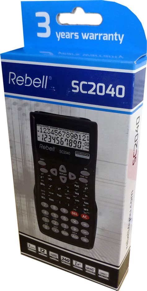 Remember that if you do not see r squared or . Rebell RE-SC2040 BX Scientific Calculator 102 Digit 2 Line ...