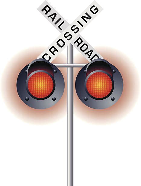 Railroad Crossing Sign Clip Art Vector Images And Illustrations Istock