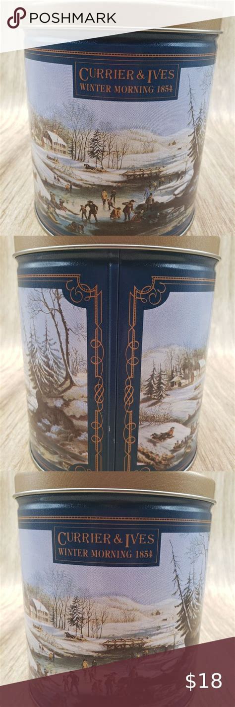 Currier And Ives 1854 Winter Morning Collectible Pecatonica River Popcorn