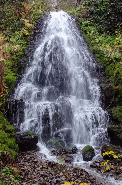Fairy Falls In The Columbia River Gorge Oregon Near Multnomah Falls