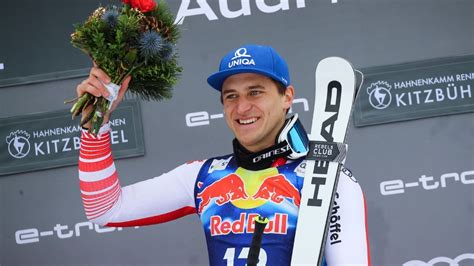 Feuz beat sui 2:05.20 +0.53 7 27 sander andreas ger 2:05.24 +0.57 8 7 mayer matthias aut 2:05.26 +0.59 9 21 baumann romed ger 2:05.27 +0.60 10 13 paris dominik ita 2:05.29 +0.62 11 30 allegre nils fra 2:05.36 +0.69 12 25 franz max aut. Matthias Mayer delights home crowd with Kitzbuehel ...