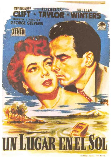 Men, women and children dancing in the crowded streets in fancy dress. MOVIE POSTERS: A PLACE IN THE SUN (1951)