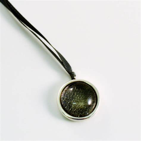 Flat Round Silver Pendant By Kate Holdsworth Designs