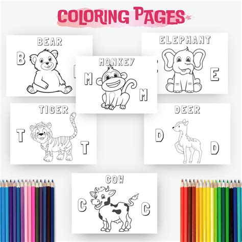 Para Colorir22 Desenhosnomes Em Inglêsanimais Imprimir
