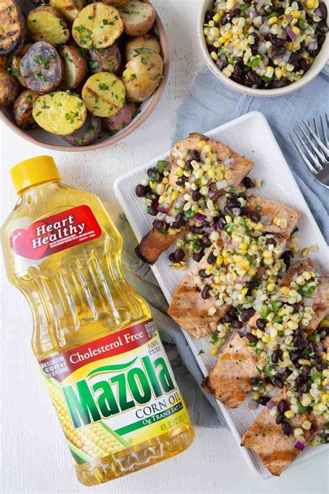 Grilled Salmon With Black Bean And Corn Salsa Is The Perfect Summer