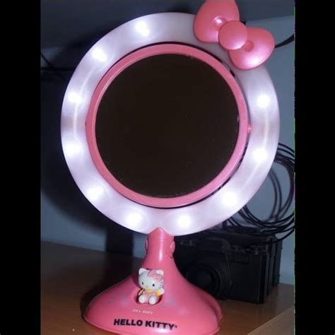 Pairs with hello kitty led rechargeable mirror for wireless charging. Hello Kitty Vanity Mirror Hello kitty zoom in mirror ...