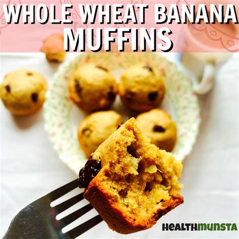 These whole wheat bran muffins are delicious and easy to grab and go! Easy & Healthy Whole Wheat Banana Muffin Recipe