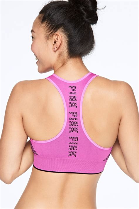 Buy Victoria S Secret Pink Seamless Lightly Lined Sports Bra From The Victoria S Secret Uk