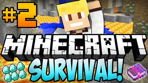Minecraft Survival Lets Play Ep2 Diamonds Under Village Youtube