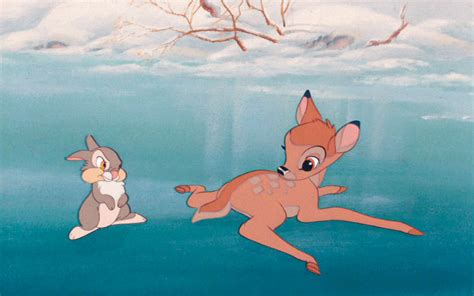 Download Bambi And Thumper In Ice Wallpaper