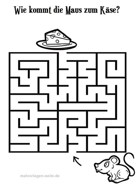 Labyrinthe für Kinder zum Ausdrucken - Kostenlos rätseln