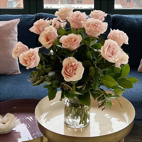 Long Stem Pink Rose Bouquet