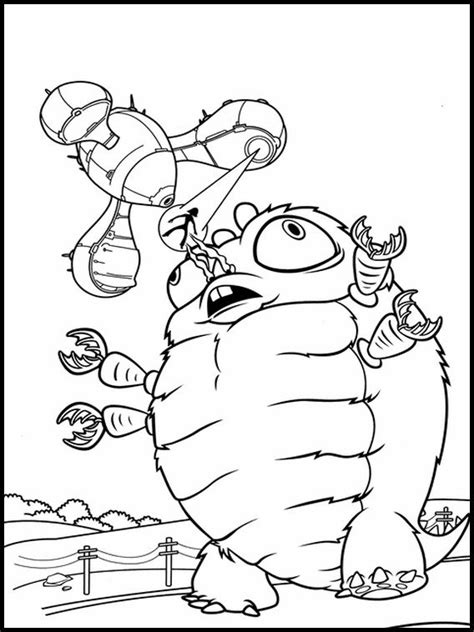 The biggest, funniest, nicest, prettiest, nicest, and most beautiful color plagues of monsters vs aliens. Monsters vs. Aliens 1 Printable coloring pages for kids ...