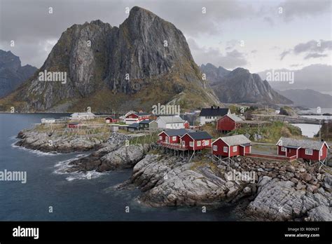 Fishing Village Hamnoy In The Lofoten Norway Stock Photo Alamy