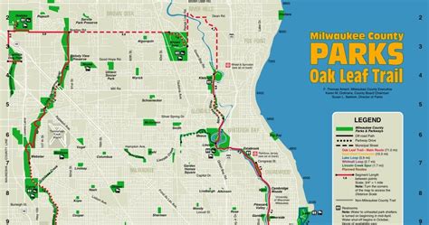 Avancer Ouisconsin Milwaukee Oak Leaf Trail