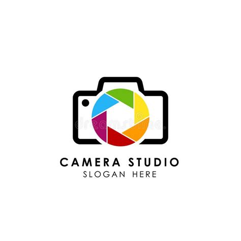 Colorful Camera Logo Template Vector Icon Camera Logo Design Stock