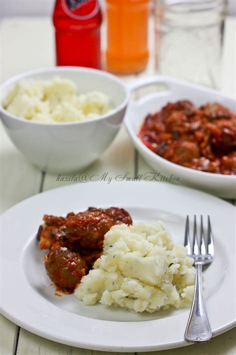 We've got plenty of ideas for this versatile root veg. My Small Kitchen: Cheesy Baked Meatballs and Mashed Potatoes