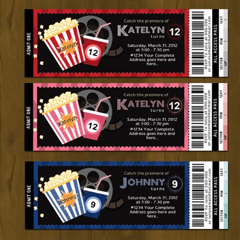 Based on the 2014 romance novel of the same name, this follows the love life of two young adults. Movie Night Ticket Invitation on Storenvy