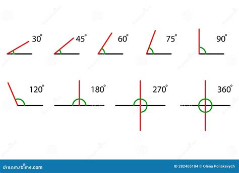 Collection Mathematics Angles Vector Illustration Stock Image Stock Vector Illustration Of